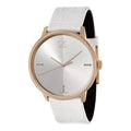  Shop Authentic Calvin Klein Accent White Dial White Leather Strap Watch for Men - K2Y2X6KW - Luxxuri