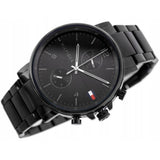  Shop Authentic Tommy Hilfiger Daniel Black Dial Black Steel Strap Watch for Men - 1710414 - Luxxuri