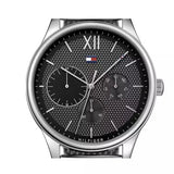  Shop Authentic Tommy Hilfiger Damon Quartz Chronograph Black Dial Silver Mesh Bracelet Watch for Men - 1791415 - Luxxuri