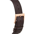  Shop Authentic Calvin Klein Minimal White Dial Brown Leather Strap Watch for Women - K3M226G6 - Luxxuri