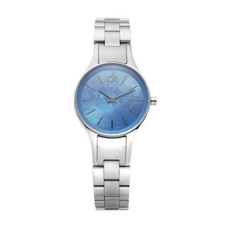 Shop Authentic Calvin Klein Simplicity Blue Dial Silver Steel Strap Watch for Women - K432314N - Luxxuri