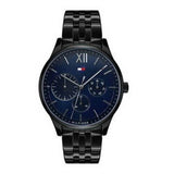  Shop Authentic Tommy Hilfiger Damon Quartz Chronograph Blue Dial Black Steel Strap Watch for Men - 1791454 - Luxxuri