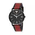  Shop Authentic Emporio Armani Kappa Black Dial Two Tone NATO Strap Watch For Men - AR11015 - Luxxuri