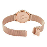  Shop Authentic Calvin Klein Minimal White Dial Rose Gold Mesh Bracelet Watch for Men - K3M21626 - Luxxuri