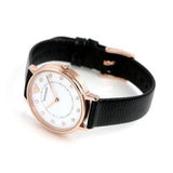  Shop Authentic Emporio Armani Kappa Mother of Pearl Dial Black Leather Strap Watch For Women - AR80011 - Luxxuri