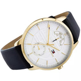  Shop Authentic Tommy Hilfiger Hunter White Dial Black Leather Strap Watch for Men - 1791606 - Luxxuri