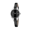  Shop Authentic Calvin Klein Rebel Black Grey Dial Black Leather Strap Watch for Women - K8P231C1 - Luxxuri