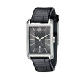  Shop Authentic Calvin Klein Window Black Dial Black Leather Strap Watch for Men - K2M23107 - Luxxuri