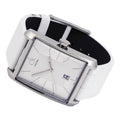  Shop Authentic Calvin Klein Window White Dial White Leather Strap Watch for Men - K2M21120 - Luxxuri