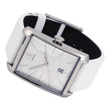  Shop Authentic Calvin Klein Window White Dial White Leather Strap Watch for Men - K2M21120 - Luxxuri