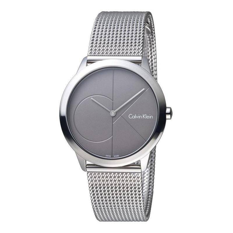  Shop Authentic Calvin Klein Minimal Black Dial Silver Mesh Bracelet Watch for Women - K3M22123 - Luxxuri