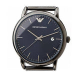  Shop Authentic Emporio Armani Luigi Quartz Blue Dial Grey Mesh Bracelet Watch For Men - AR11053 - Luxxuri