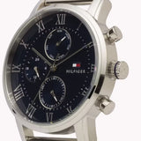  Shop Authentic Tommy Hilfiger Kane Quartz Blue Dial Black Steel Strap Watch for Men - 1791456 - Luxxuri