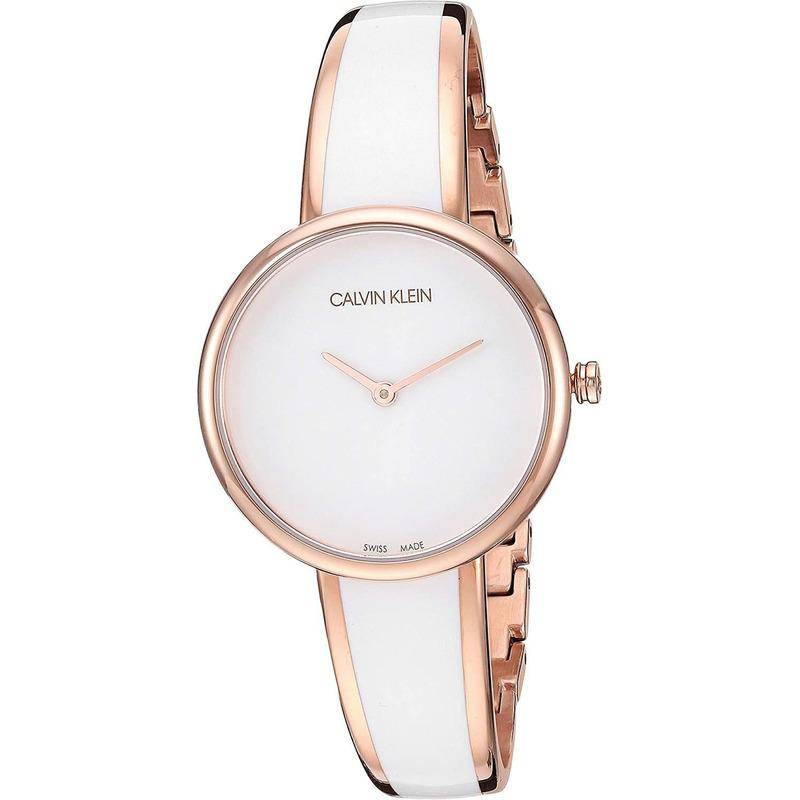  Shop Authentic Calvin Klein Seduce White Dial Two Tone Steel Strap Watch for Women - K4E2N616 - Luxxuri