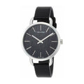  Shop Authentic Calvin Klein Even Black Dial Black Leather Strap Watch for Women - K7B231C1 - Luxxuri