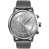  Shop Authentic Hugo Boss Architectural Grey Dial Grey Leather Strap Watch for Men - 1513570 - Luxxuri