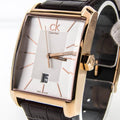  Shop Authentic Calvin Klein Window Silver Dial Brown Leather Strap Watch for Men - K2M21620 - Luxxuri