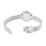  Shop Authentic Calvin Klein Firm Black Dial Silver Mesh Bracelet Watch for Women - K3N23121 - Luxxuri