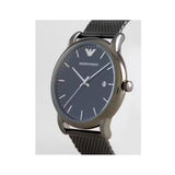 Shop Authentic Emporio Armani Luigi Quartz Blue Dial Grey Mesh Bracelet Watch For Men - AR11053 - Luxxuri