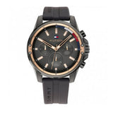 Shop Authentic Tommy Hilfiger Mason Black Dial Black Rubber Strap Watch for Men - 1791792 - Luxxuri