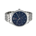  Shop Authentic Tommy Hilfiger Damon Chronograph Blue Dial Silver Steel Strap Watch for Men - 1791416 - Luxxuri