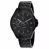  Shop Authentic Tommy Hilfiger Shawn Quartz Black Dial Black Steel Strap Watch for Men - 1791611 - Luxxuri