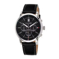  Shop Authentic Tommy Hilfiger Kyle Quartz Black Dial Black Leather Strap Watch for Men - 1791630 - Luxxuri