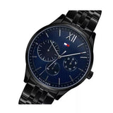  Shop Authentic Tommy Hilfiger Damon Quartz Chronograph Blue Dial Black Steel Strap Watch for Men - 1791454 - Luxxuri