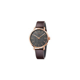  Shop Authentic Calvin Klein Even Grey Dial Brown Leather Strap Watch for Women - K7B236G3 - Luxxuri