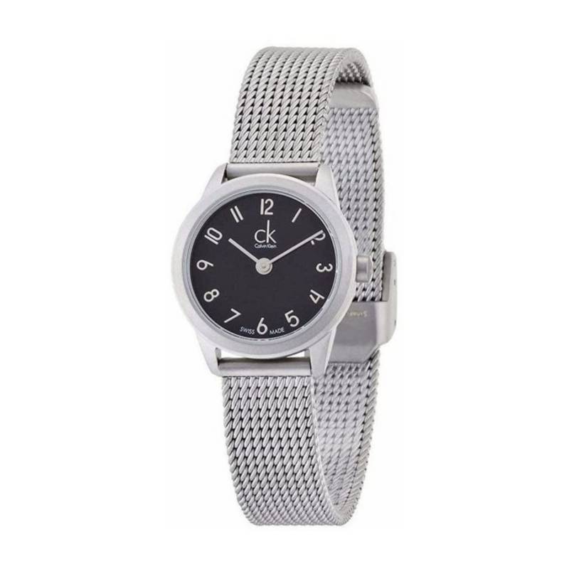  Shop Authentic Calvin Klein Minimal Black Dial Silver Mesh Bracelet Watch for Women - K3M53151 - Luxxuri