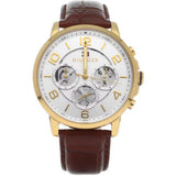  Shop Authentic Tommy Hilfiger Keagan Quartz Silver Dial Brown Leather Strap Watch for Men - 1791291 - Luxxuri