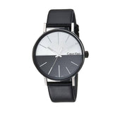  Shop Authentic Calvin Klein Boost White Black Dial Black Leather Strap Watch for Men - K7Y21CCX - Luxxuri