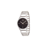  Shop Authentic Calvin Klein Stately Black Dial Silver Steel Strap Watch for Women - K3G23121 - Luxxuri