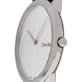  Shop Authentic Calvin Klein Minimal Silver Dial Black Leather Strap Watch for Men - K3M211CY - Luxxuri