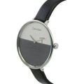  Shop Authentic Calvin Klein Rise White Grey Dial Black Leather Strap Watch for Women - K7A231C3 - Luxxuri
