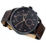  Shop Authentic Tommy Hilfiger Chase Quartz Black Dial Brown Leather Strap Watch for Men - 1791577 - Luxxuri