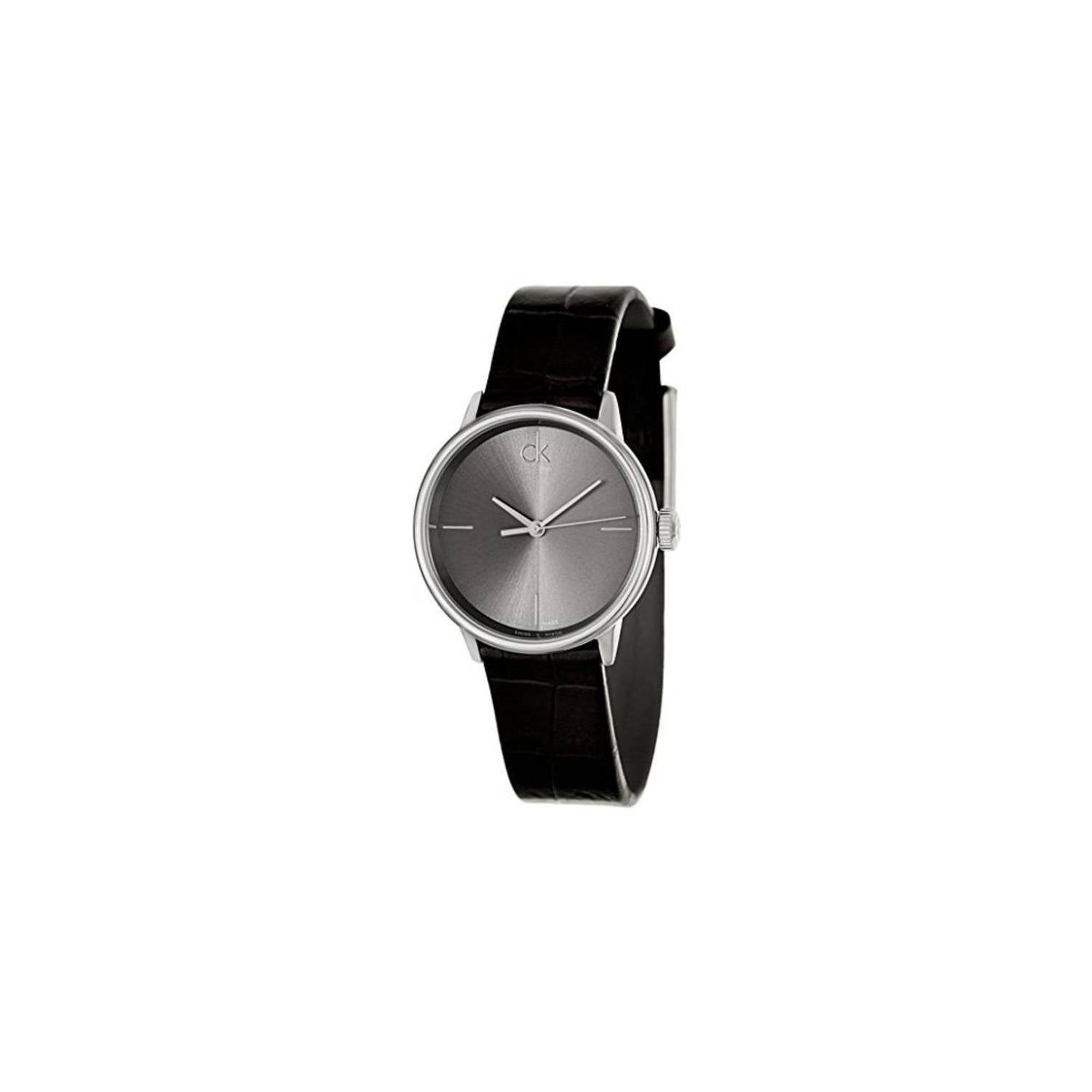  Shop Authentic Calvin Klein Accent Black Dial Black Leather Strap Watch for Women  - K2Y2Y1C3 - Luxxuri
