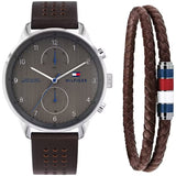 Shop Authentic Tommy Hilfiger Chase Quartz Brown Dial Brown Leather Strap Watch for Men - 1791579 - Luxxuri
