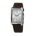  Shop Authentic Calvin Klein Window Silver Dial Brown Leather Strap Watch for Women - K2M23126 - Luxxuri