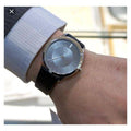  Shop Authentic Calvin Klein Minimal Black Dial Black Leather Strap Watch for Men - K3M211C4 - Luxxuri