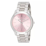  Shop Authentic Michael Kors Slim Runway Quartz Pink Dial Silver Steel Strap Watch For Women - MK3380 - Luxxuri