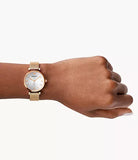  Shop Authentic Emporio Armani Gianni T Bar Silver Dial Rose Gold Mesh Bracelet Watch For Women - AR1956 - Luxxuri