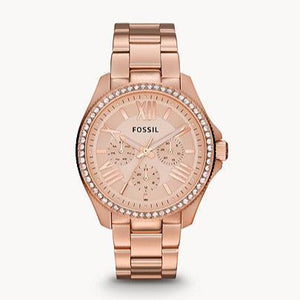  Shop Authentic Fossil Cecile Rose Gold Dial Rose Gold Steel Strap Watch for Women - AM4483 - Luxxuri