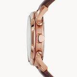  Shop Authentic Fossil Grant Chronograph White Dial Brown Leather Strap Watch for Men - FS4991 - Luxxuri