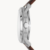  Shop Authentic Fossil Grant Automatic White Dial Brown Leather Strap Watch for Men -  ME3027 - Luxxuri