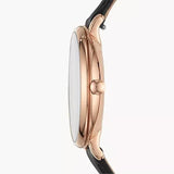  Shop Authentic Fossil Jacqueline Mother of Pearl Dial Black Leather Strap Watch for Women - ES4535 - Luxxuri