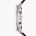  Shop Authentic Fossil Forrester Chronograph White Dial Brown Leather Strap Watch for Men - FS5696 - Luxxuri