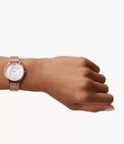  Shop Authentic Emporio Armani Kappa Analog Mother of Pearl Dial Rose Gold Steel Strap Watch For Women - AR11006 - Luxxuri