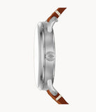  Shop Authentic Fossil Commuter Blue Dial Blue Leather Strap Watch for Men - FS5325 - Luxxuri