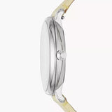  Shop Authentic Fossil Jacqueline Three-Hand White Dial Yellow Leather Strap Watch for Women - ES4812 - Luxxuri